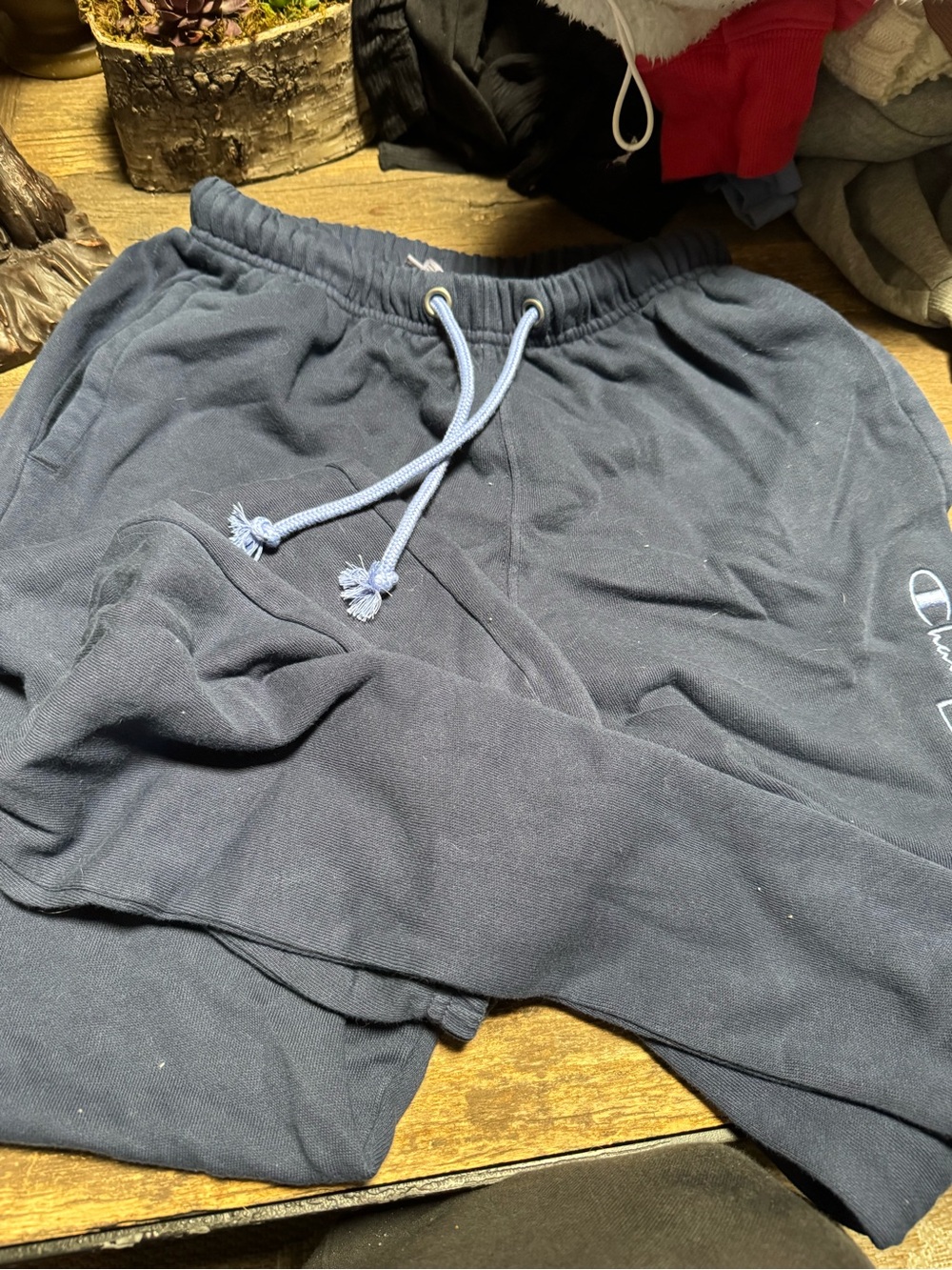 Champion X-Small Navy Sweatpants with Light Blue Label